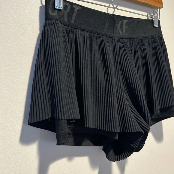 Nike Court Maria Sharapova 10" Tennis Skort Womens Medium Black Pleated 854828 - Picture 2 of 9